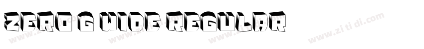 Zero G Wide Regular字体转换